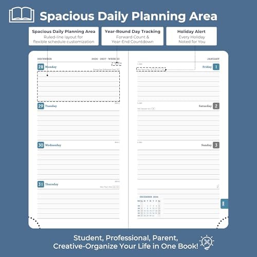 Planner 2026-2027 Daily Daily Weekly and Monthly,6.5"x3.75"