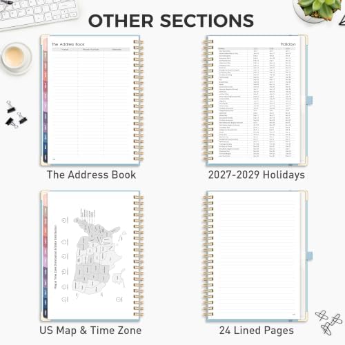 RETTACY 2027 Planner, Weekly and Monthly, Large Size (8.5" x 11")