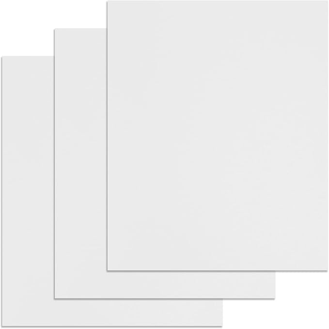 Binditek 12 Mil Sand-Textured Binding Covers, Letter Size, White, 25 Pack | Plastic Binding Covers, 8.5" x 11", Subtle Matte Finish, Square Corners, Unpunched, Ideal for Business Reports and Proposals