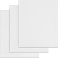 Binditek 12 Mil Sand-Textured Binding Covers, Letter Size, White, 25 Pack | Plastic Binding Covers, 8.5" x 11", Subtle Matte Finish, Square Corners, Unpunched, Ideal for Business Reports and Proposals