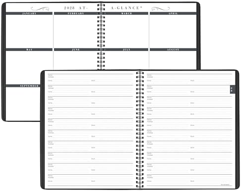 AT-A-GLANCE 2027 Planner, Monthly, 8" x 10", Unruled Daily Blocks, Black (701300527)