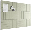 Bumusty 48" x 36" Large Cork Board Alternative, Sage