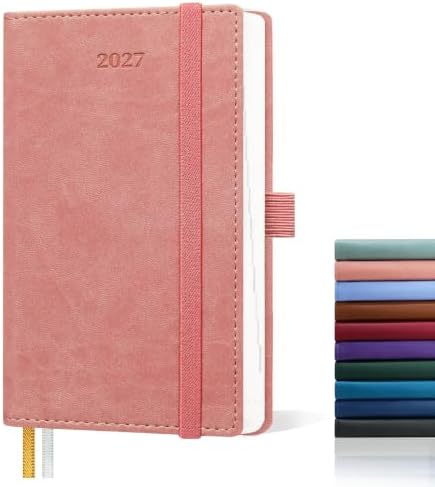 2027 Pocket Calendar for Purse, 6.5" x 3.5", Mini Weekly Planner
