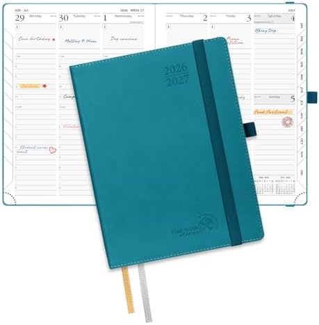 POPRUN Planner 2026-2027, 6.5" x 8.5", Academic Daily Weekly and Monthly