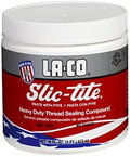 La-Co 42012 Slic-Tite Premium Thread Sealant Paste with PTFE, -50 to 500 Degree F Temperature, 1 pt Jar, Silver, 1 Pint