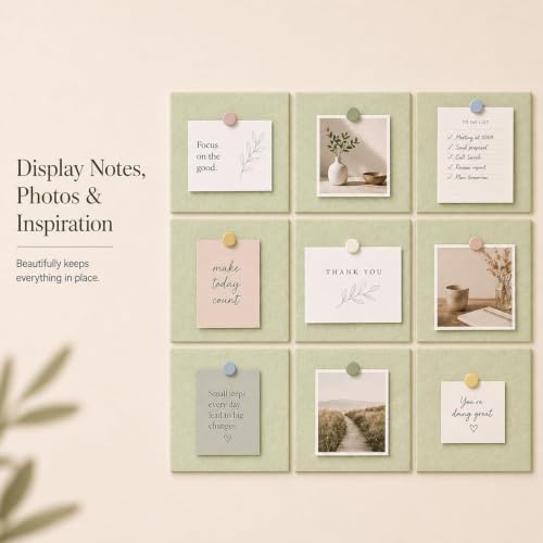 Felt Bulletin Board Tiles, Large Cork Board Alternative,24 x 36 in