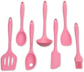 Chef Craft - Premium Silicone Kitchen Tools and Utensils Set, Non-Scratch, Withstands Temperatures up to 450°F, BPA-Free, 7 Piece Cooking Utensils Set, Pink
