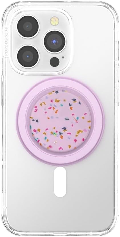 PopSockets Phone Grip for MagSafe, Magnetic Holder- Regrind Sugar Plum | Removable, For Kindle / Android / iPhone, With Magnet, Pink, Electronic Accessories, For iPad/Kindle/iPhone/Android