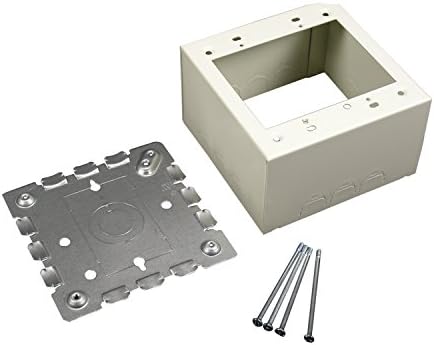 Legrand Wiremold 500/700 Series Metal Raceway 2 Gang Box Fitting Ivory