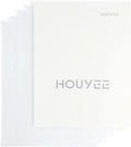 HOUYEE 20 Pack 15 Mil Frosted Clear Binding Presentation Covers, 8.5" x 11" | Frost Clear Covers for Binding,Transparent Plastic Binding Covers, Square Corner, Letter Size, for School Office