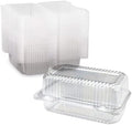 MT Products Clear Plastic Loaf Container 7.6" x 5.1" x 3.6" - Small Hoagie Container (Pack of 40) - Made in the USA