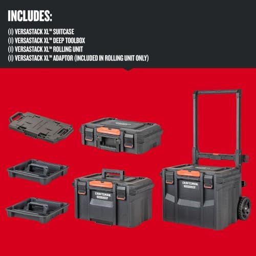CRAFTSMAN VERSASTACK XL Rolling Tower Tool Storage System, 4 piece (CMST60420)