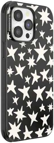 PopSockets iPhone 14 Pro Phone Case with MagSafe- Starstruck | Magnetic, Wireless Charging, Camera & Drop Protection, Electronic Accessories, For iPad/Kindle/iPhone/Android