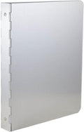 JAM PAPER Aluminium 1 inch Binders - Silver 3 Ring Aluminum Binder - Sold Individually