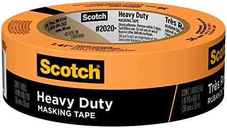 Scotch Heavy Duty Masking Tape, 1.41 in x 60.1 yd, 2020+-36AP, 1 roll
