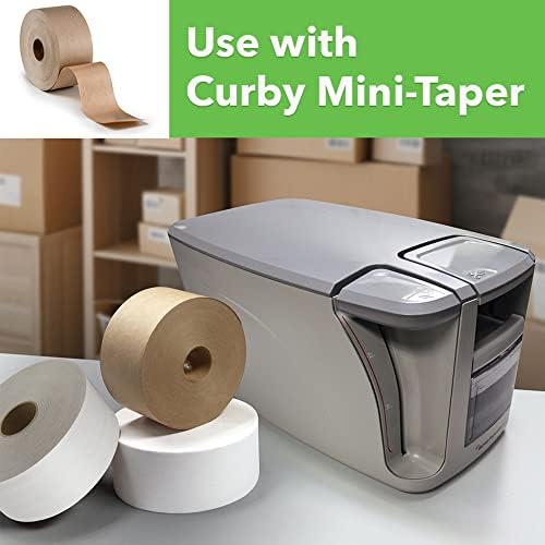 CURBY IPG Water Activated Tape, 2.83" x 100M Refill Single Roll (Pack of 4)