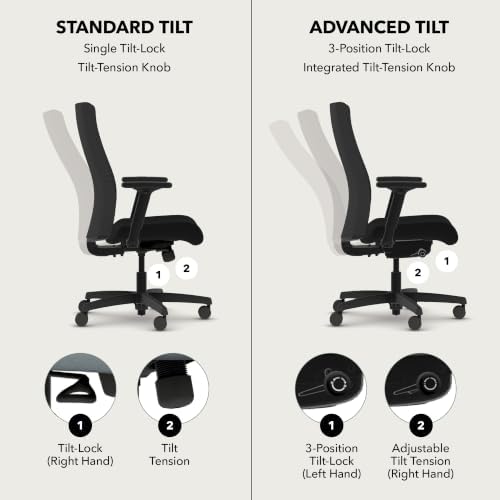 HON Ignition 2.0 Ergonomic Office Chair, Lumbar Support, Desk Chair, Bark