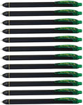 Pentel EnerGel Kuro Liquid Gel Pen, (0.7mm) Medium line, Green Ink, 12 Pack (BL437R1-D)