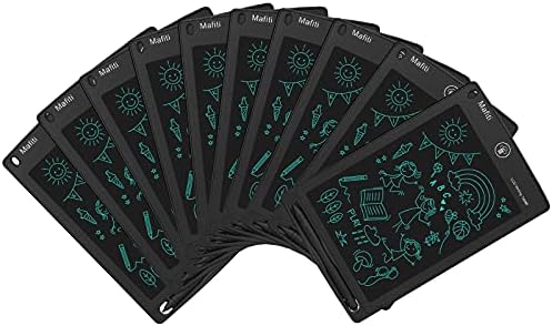 mafiti 10 Pack LCD Writing Tablet 8.5 Inch Electronic Drawing Pads for Kids Portable Ewriter Doodle Board Black