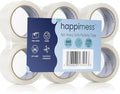happimess Otto Heavy Duty 2" x 110 Yd Packing Tape, Clear, Set of 6