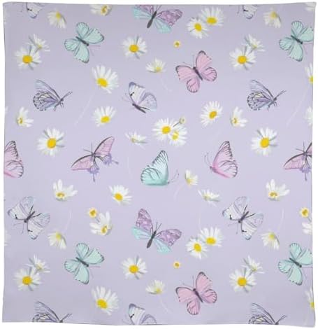 Butterfly Tablecloth, Watercolor Daisy Flowers Rustic Spring Summer Floral Butterfly Table Cover for Indoor Outdoor Patio Party Picnic Wedding Home Kitchen Dinner Table Decor 60x90in