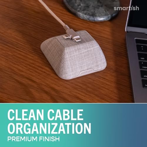 Smartish Magnetic Cord Holder, Cable Wrangler, Nightstand & Desk Organizer