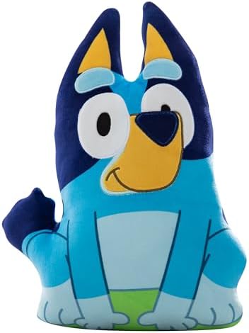Northwest Bluey Happy Bluey Cloud Pillow 12" – Plush Kids Stuffed Toy, Cartoon Character, Bedroom Decor, Gift for Girls & Boys