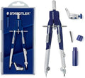 STAEDTLER Mars Comfort Metal 6" Compass Set with Case, Adaptor & Lead