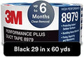 3M Performance Plus 8979 Duct Tape Heavy Duty, Black, 29 in x 60 yds, 12.1 mil, 6 Month Clean Removal, Resists UV and Weather for up to 12 Months, Tears Cleanly, Curl-Resistant, 1 Roll