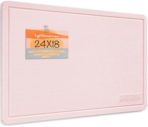 Felt Bulletin Board 24x18 inches, Decorative Pin Board for Home & Office