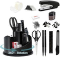 deli Office Supplies Set, Desk Accessory Organizer Kit, Black