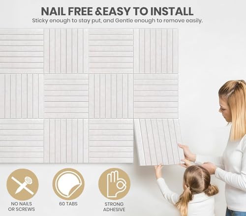 48" x 36" Large Felt Bulletin Board, Eight-Stripe Oatmeal