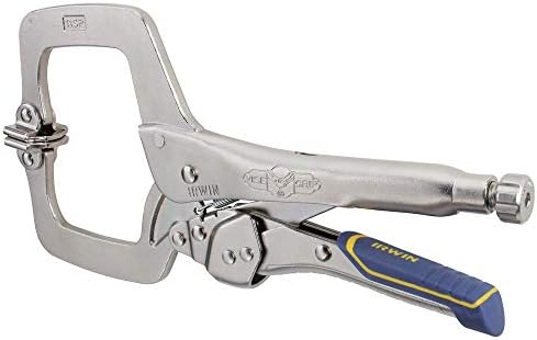 IRWIN VISE-GRIP Welding Pliers, Fast Release, C-Clamp with Swivel Pads, 11-Inch (IRHT82586)
