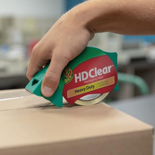 Duck HD Clear Heavy Duty Packing Tape, 1.88 Inch x 109 Yards, 6 Rolls (299016)
