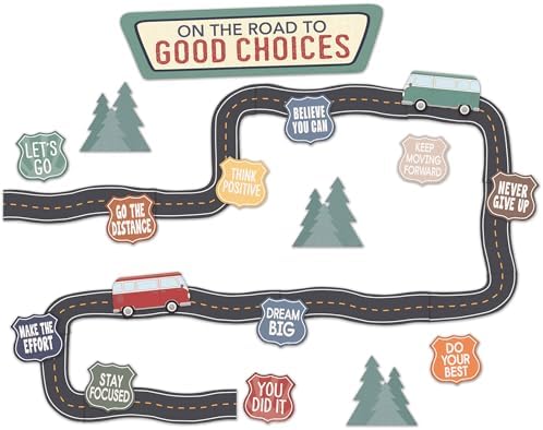 Teacher Created Resources Moving Mountains Road Trip On the Road to Good Choices Mini Bulletin Board (TCR9225)