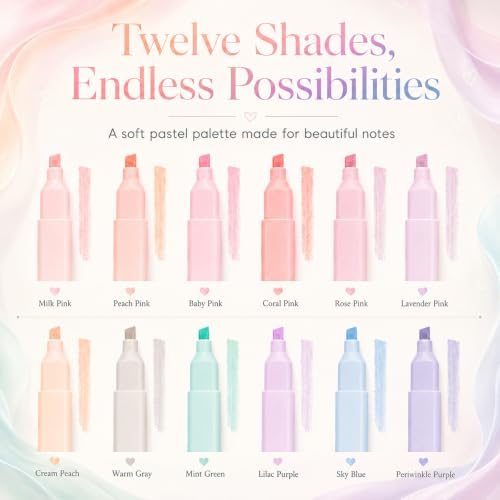 Aesthetic School Supplies Pen Highlighter - Bible Writing Correction Set | 27 Pcs Cute Stationery Set Bible Note Taking Supplies Aesthetic Highlighter Pencil Case Bag Study Supplies for School College