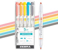 Zebra Pen MILDLINER No Bleed Highlighter, Friendly Colors, Dual Tip, 5-Pack