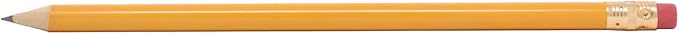 Pencil Guy Round Blank Sharpened Pencils School Bus Yellow 1000 per box