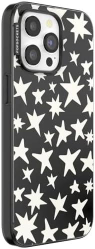 PopSockets iPhone 15 Pro Phone Case with MagSafe- Starstruck | Magnetic, Wireless Charging, Camera & Drop Protection, Electronic Accessories, For iPad/Kindle/iPhone/Android