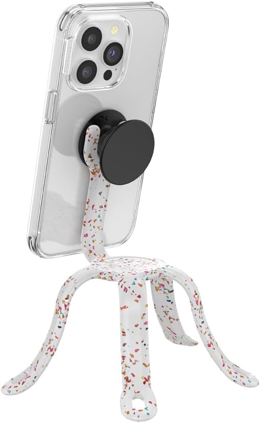 PopSockets Flexible Phone Mount & Stand- Coconute Creme | Flex Mount & Tripod, Content Creators, Hands-Free, Rainbow, Colorful, Electronic Accessories, For iPad/Kindle/iPhone/Android