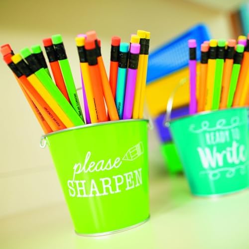 Fun Express Personalized Pencils Colorful Neon Wood 72 Pack