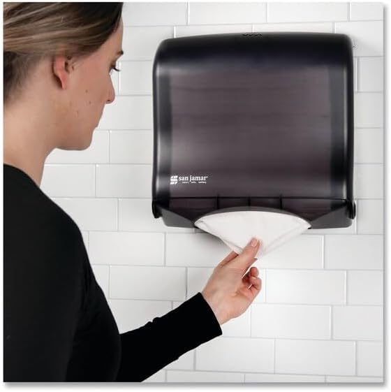 SANT1755TBK - Ultrafold Fusion C-fold amp; Multifold Towel Dispenser, 11 1/2x5 1/2x11 1/2, Black