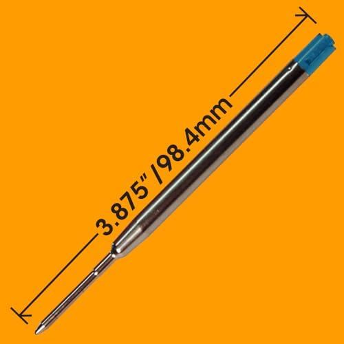 Replacement for Parker 1950371 - G2 Ballpoint Pen Refill - 6 Blue