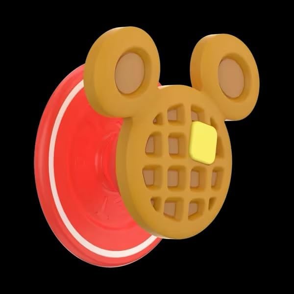 PopSockets Phone Grip for MagSafe, Magnetic Holder- PopOut Waffle | Removable, For Kindle / Android / iPhone, With Magnet, Disney, Mickey Mouse, Minnie, Fun, Cool, Unique