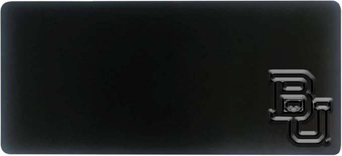 Baylor University Alumni Desk Mat, Durable Office Supplies, Non-Slip Base, Responsive Desk Pad with Smooth Surface, Black