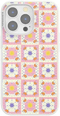 PopSockets iPhone 13 Pro Phone Case with MagSafe- Desert Crochet | Magnetic, Wireless Charging, Camera & Drop Protection, Western, Boho, Aesthetic, iPad, Removable, Popper