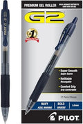 PILOT G2 Premium Gel Pens, Bold Point 1.0mm, Navy Ink, 12-Pack