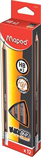 Maped - Jumbo triangular pencils - Break-resistant - 12 Count