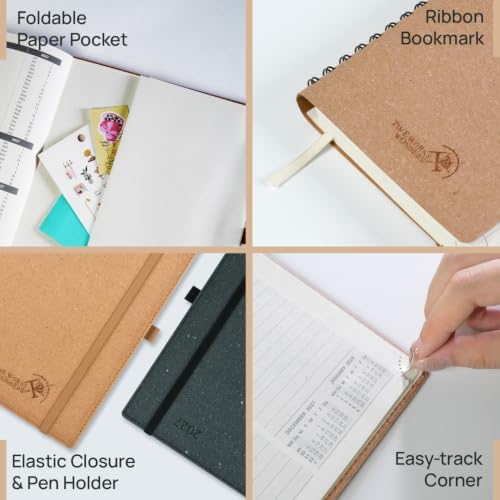 POPRUN 2027 Planner,8.5''x10.5'' Recycled Paper Weekly and Monthly Calendar