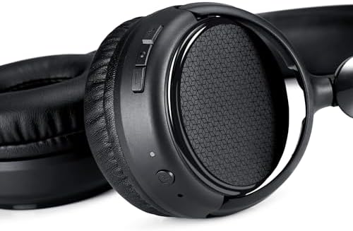 Amazon Basics Bluetooth On-Ear Headphones Wireless with Microphone, Deep Bass, 35 Hour Playtime, Foldable, Collapsible, Portable Travel Friendly, Black